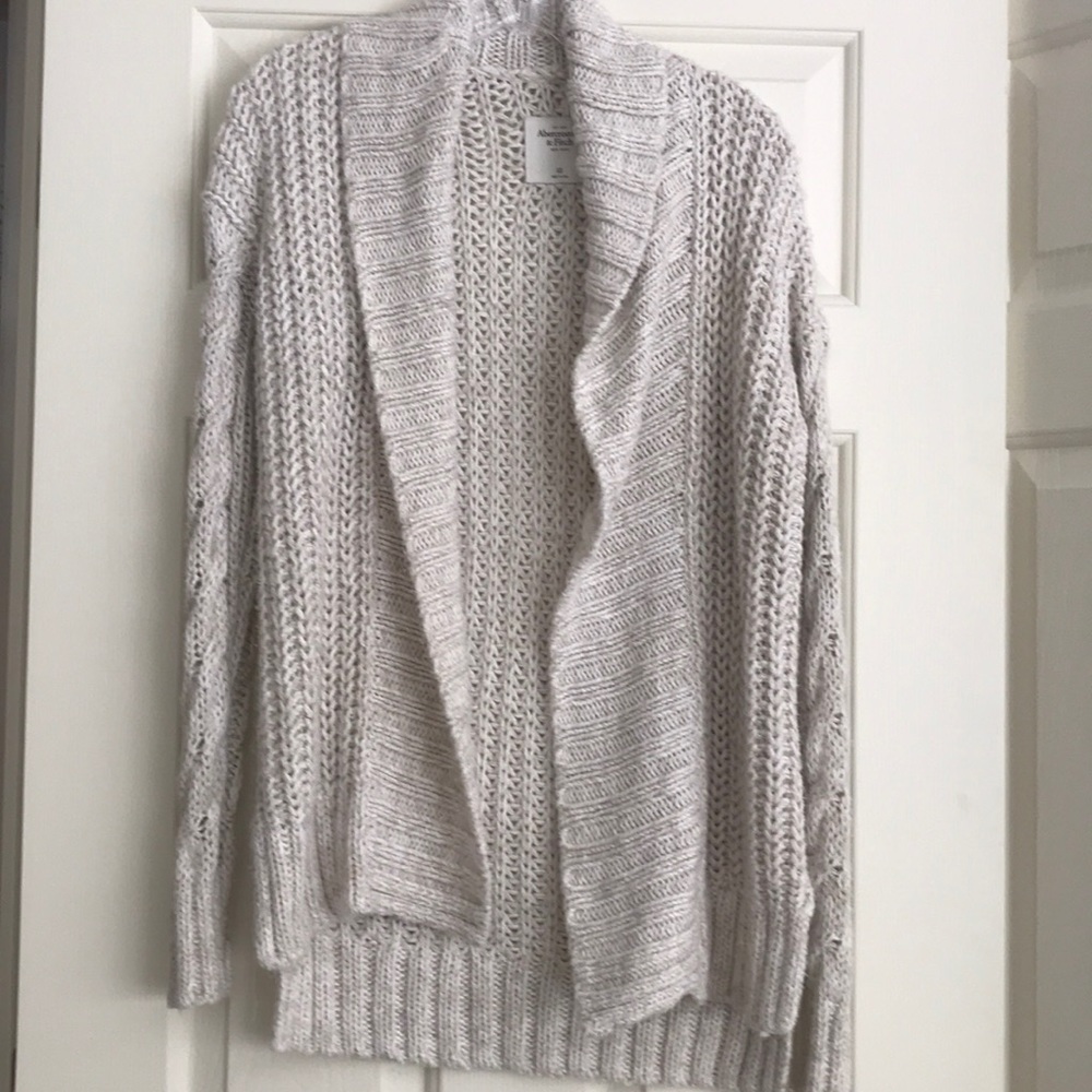 Oversized Knit Sweater Cardigan Warm Abercrombie